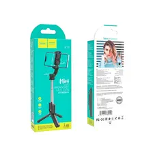 მობილურის სამაგრი Hoco K17 Mini Live wireless selfie stick with Tripod - Black, 5 image