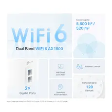 როუტერი TP-link Deco X10(3-pack) AX1500 Whole Home Mesh Wi-Fi 6 System, 3 image