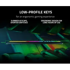 კლავიატურა Razer Ornata V3 TKL RGB 84key Mecha-Membrane Switch USB-A EN, Black, 7 image