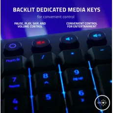 კლავიატურა Razer Ornata V3 TKL RGB 84key Mecha-Membrane Switch USB-A EN, Black, 8 image