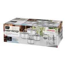 ქვაბების ნაკრები Ardesto Gemini Gourmet, 8 pcs, stainless steel, 3 image