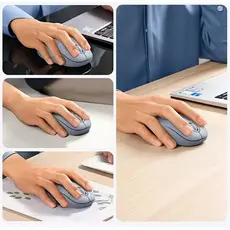 მაუსი UGREEN MU105 (90671), Wireless, USB, Mouse, Dusty Blue, 4 image