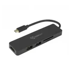 ადაპტერი ADAPTER SBOX USB TYPE-C->HDMI/USB-3.0/SD+TF - 5u1 - TCA-51, 2 image