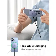 უსადენო დამტენი UGREEN CD245 (30233), MFA MagSafe 15W, Type-C to Magnetic Wireless Charger, Gray, 4 image