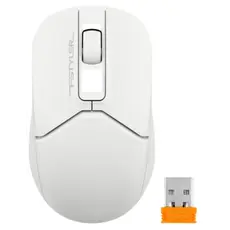 მაუსი A4tech Fstyler FG12S Wireless Mouse White