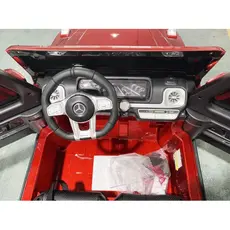 ბავშვის ელექტრო მანქანა MERCEDES AMG S307-PURPLE ტყავის სავარძლით, 7 image