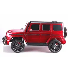 ბავშვის ელექტრო მანქანა MERCEDES AMG S307-PURPLE ტყავის სავარძლით, 4 image