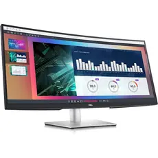მონიტორი Dell 210-BFOB P3424WEB 34, 34", Curved Monitor, WQHD, IPS, HDMI, USB, USB-C, DP, Silver, 3 image