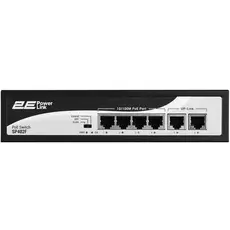 სვიჩი 2E PowerLink Switch SP402F 6xFE (4xPoE, 2xUplink), 55W, Unmanaged, 5 image