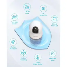 ვიდეო სათვალთვალო კამერა Blurams A31S Dome Flare, Indoor Pet Camera, White, 5 image