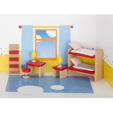 ხის ავეჯის ნაკრები goki Set for dolls Furniture for children's room 51719G, 3 image