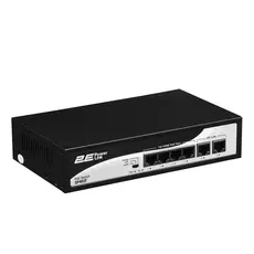 სვიჩი 2E PowerLink Switch SP402F 6xFE (4xPoE, 2xUplink), 55W, Unmanaged, 2 image