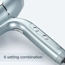 თმის საშრობი Babyliss D773DE Hydro-Fusion 2100 Hair Dryer Icy Blue, 4 image