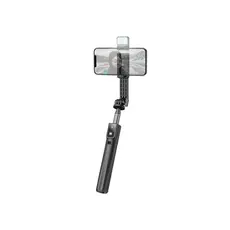 მობილურის სამაგრი Hoco K15 Treasure aluminum alloy fill light gimbal version live broadcast support black, 4 image