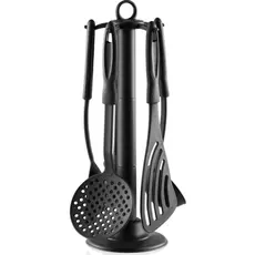 სამზარეულოს აქსესუარების ნაკრები Ardesto Kitchen utensil set Gemini Gourmet, black, 5 шт.