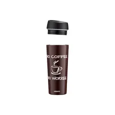 თერმოსი Ardesto Travel mug Coffee Time, 450ml, stainless steel, brown, 3 image