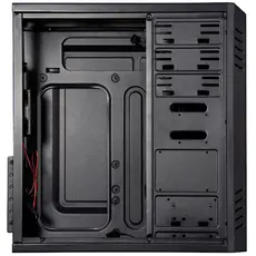 ქეისი ALLX AX-B1740, Computer Case, Micro-ATX, ATX, USBx2, AUDIO, Black, 4 image