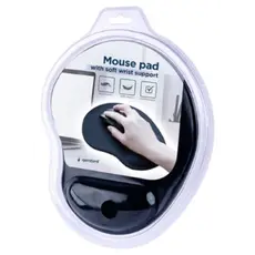 მაუსპადი Gembird MP-ERGO-01 Mouse pad with soft wrist support Black, 5 image
