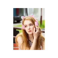 ყურსასმენი Hoco W27 Cat ear wireless headphones GREY, 3 image