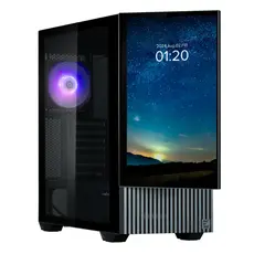 კომპიუტერის ქეისი Zalman Computer case Z10 DS, without PSU, 2xUSB3.0, 1хUSB Type-C, 2х120mm, 1x120mm ARGB, TG Side Panel, ATX, Monitor, balck, 2 image