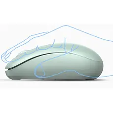 მაუსი UGREEN MU105 (90672), Wireless, USB, Mouse, Celadon Green, 3 image