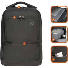 ნოუთბუქის ჩანთა Tucano LUNAR BACKPACK 15.6" BLACK, 3 image