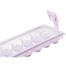 ყინულის ფორმა Ardesto Ice tray with lid Fresh Cylinder, 27х9.5х3.8cm, silicone, plastic, lilac, 7 image