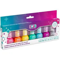 საბავშვო ლაქის ნაკრები Make It Real 3C4G Rainbow Days of the week Nail Polish