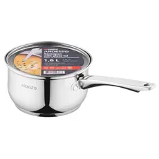 ქვაბი Ardesto Saucepan with glass lid Gemini Gourmet Spoleto, 1.6l, stainless steel, 5 image