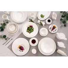 ფაიფურის თეფში Ardesto Dinner plate Prato, 25сm, porcelain, white, 9 image