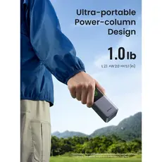 პორტატული დამტენი UGREEN PB721 (35524B) Nexode with Smart Digital Display, 20000mAh, Type-C, USB, Power Bank, Grey, 9 image