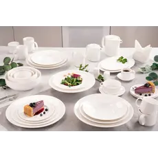 ფაიფურის თეფში Ardesto Dinner plate Prato, 25сm, porcelain, white, 8 image