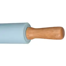 ცომის გასაბრტყელებელი Ardesto Rolling Pin Tasty baking , blue, 43,5 cm, silicone, wood., 4 image
