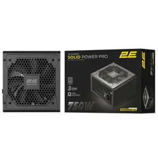 კვების ბლოკი 2E 2E-SP750BRSMII-120 SOLID Power Pro, 750W, 80 Plus Bronze, Power Supply, Black, 3 image