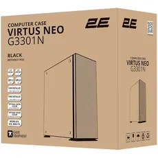 ქეისი 2E 2E-G3301N, Computer Case, MidT, MicroATX, Mini-ITX, USB 2.0, 2xUSB 3.0, Black, 9 image