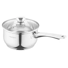 ქვაბი Ardesto Saucepan with glass lid Gemini Gourmet Spoleto, 1.6l, stainless steel