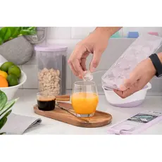 ყინულის ფორმა Ardesto Ice tray with lid Fresh Cylinder, 27х9.5х3.8cm, silicone, plastic, lilac, 8 image