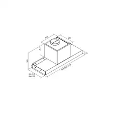 ჩასაშენებელი გამწოვი AIRFORCE F300 BL/A/90, 4 image