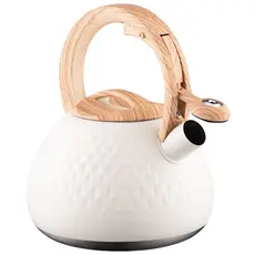 ჩაიდანი Ardesto Kettle Gemini, 2.5l, stainless steel, beige, 3 image