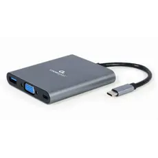 ადაპტერი Gembird A-CM-COMBO6-01 USB Type-C 6-in-1 multi-port adapter