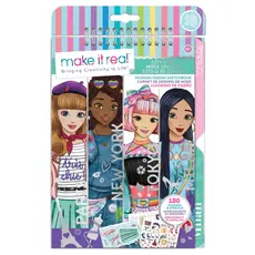 ნაკრები ესკიზების შესაქმნელად Make It Real Fashion Design Sketchbook: City Style