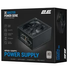 კვების ბლოკი 2E 2E-MP650-120APFC MASTER, 650W, 80 Plus, Power Supply, Black, 6 image