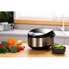 მულტისახარში Ardesto multicooker, 860W, bowl-5l, electronic control, recipes book, iron/plastic, silver-black, 3 image