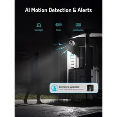 ვიდეო სათვალთვალო კამერა Blurams E20C, 3Mp, Solar Wireless 2K PTZ Security Camera, White, 8 image