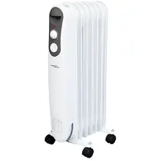 ზეთის რადიატორი Scarlett SC 21.1507 S4, 1500W, 20m², Oil Radiator, White, 2 image