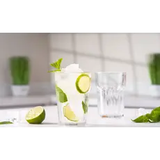 წვენის ჭიქების ნაკრები Ardesto Long Drink set Salerno 360 ml, 3 pcs, glass, 4 image