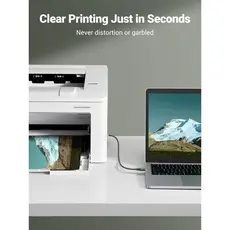 პრინტერის კაბელი UGREEN 90817, USB-A To USB-B, Printer Cable, 3m, Green, 6 image