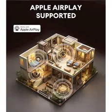 დინამიკი Edifier D32, 60W, Bluetooth, USB-C, AUX, Speaker, Brown, 9 image