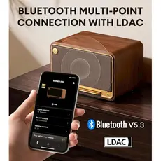 დინამიკი Edifier D32, 60W, Bluetooth, USB-C, AUX, Speaker, Brown, 7 image
