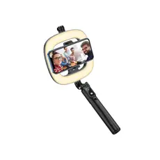 მობილურის სამაგრი Hoco LV03 Plus Showfull fill light live broadcast holder black, 5 image